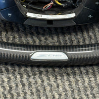 C8 Z06 Corvette Carbon Fiber Steering Wheel Upgraded Napa Leather Handles